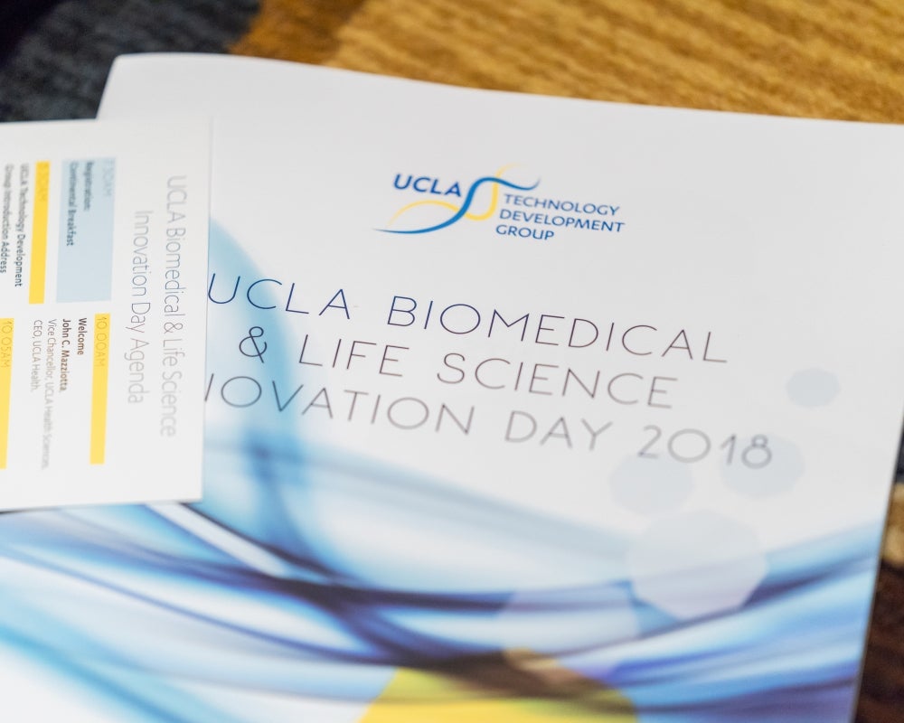 2018 UCLA Biomedical & Life Science Innovation Day program book cover