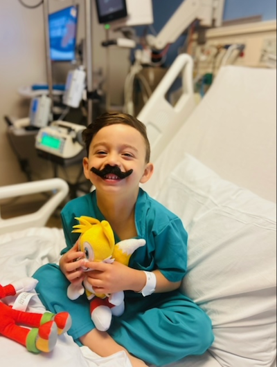 Jakob at UCLA with his Dr. Moustache disguise, photo courtesy of Paola Andrea Fernández de Soto AbdulRahim.