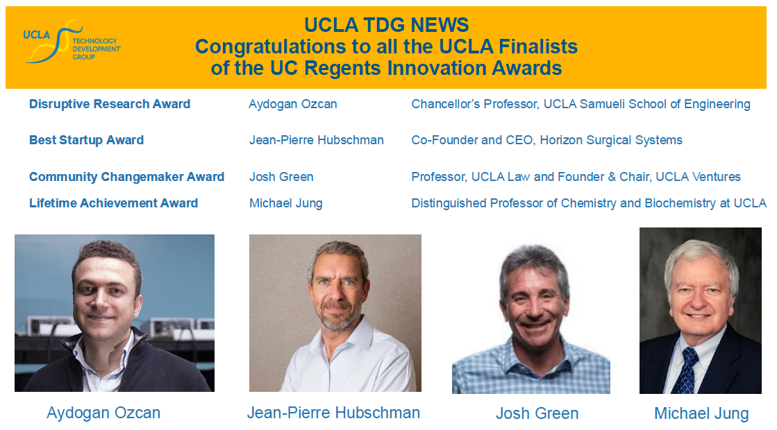 Image of UCLA Finalists of the UC Regents Innovation Awards