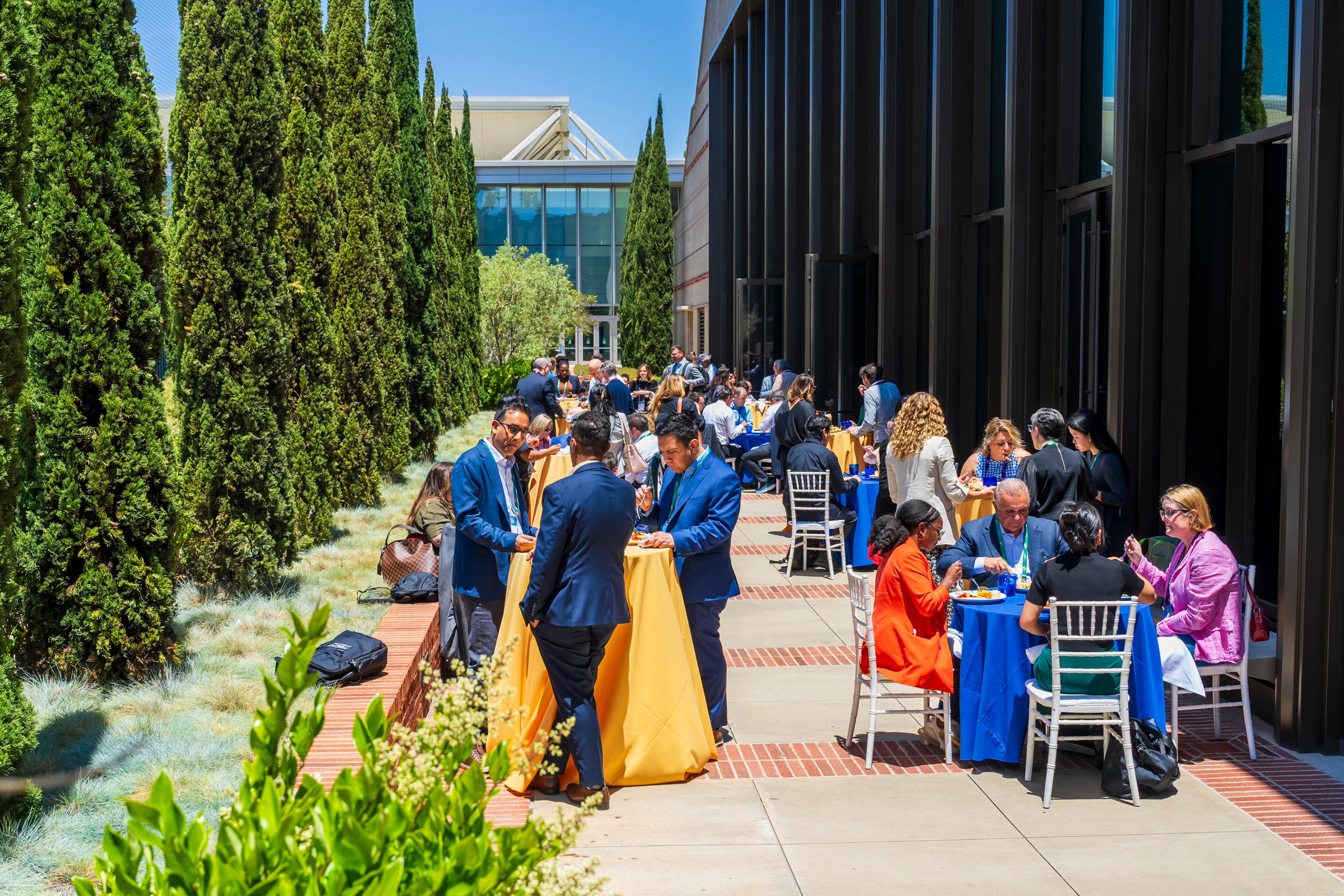 LABEST Networking on the outdoor patio