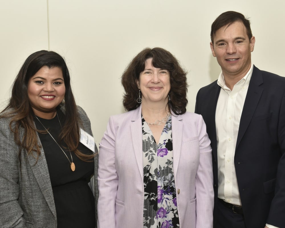 Lundquist Institute's Rubayath Mohsen with UCLA TDG's Dina Lozofsky and Joel Kehle